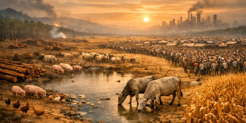 The-Misinterpreted-Resolution-of-Overpopulation---Eight-Billion-People-Is-Not-the-Problem,-Animal-Agriculture-Is